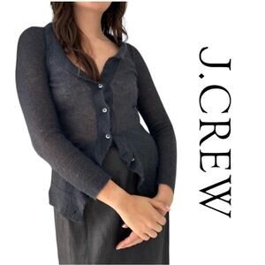 VINTAGE J. Crew “Janet’s Cardigan” Feminine, Coquette, Mohair/Wool Blend, L
